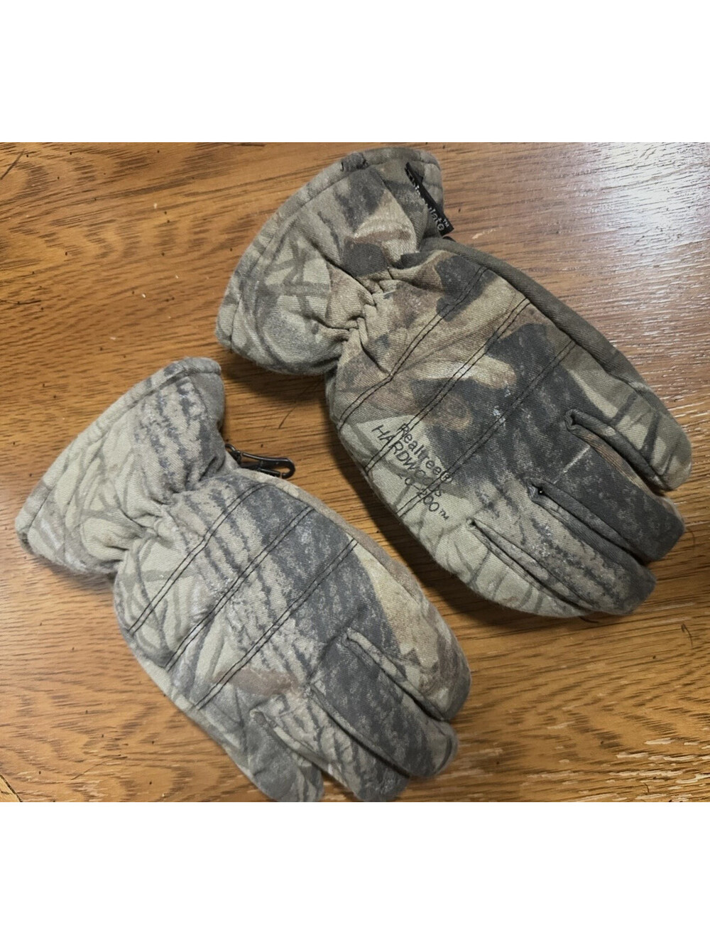 Weatherproof Camo Full Finger Thermal Insulated Gloves, One Size, Green/Brown